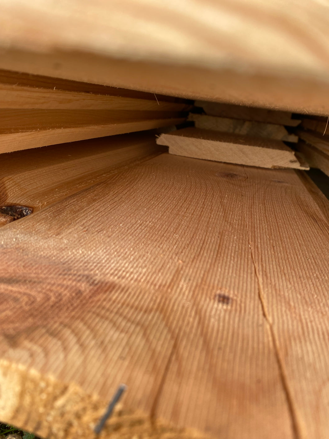 1 x 8 V-Joint Red Pine Siding Outs