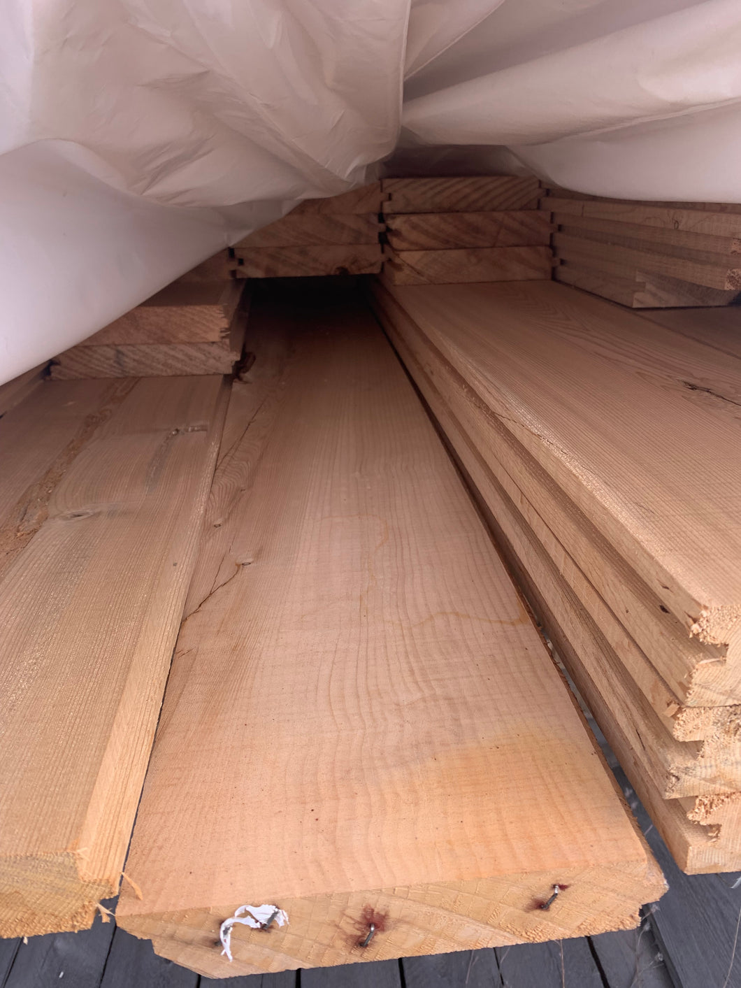 2 x 8 Dressed White Cedar Flooring Outs