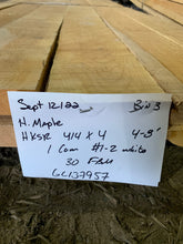 Load image into Gallery viewer, 4/4&quot; 1com Grade Hard Maple Lumber
